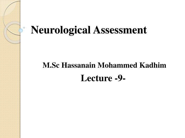 neurological assessment n.w