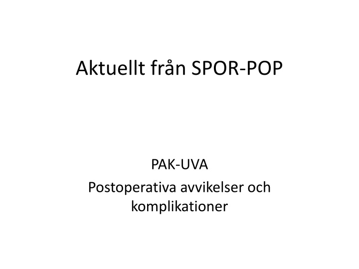 aktuellt fr n spor pop n.w