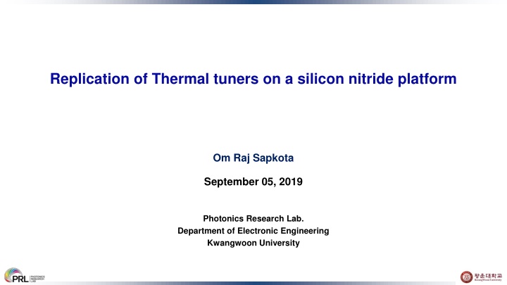 replication of thermal tuners on a silicon n.w