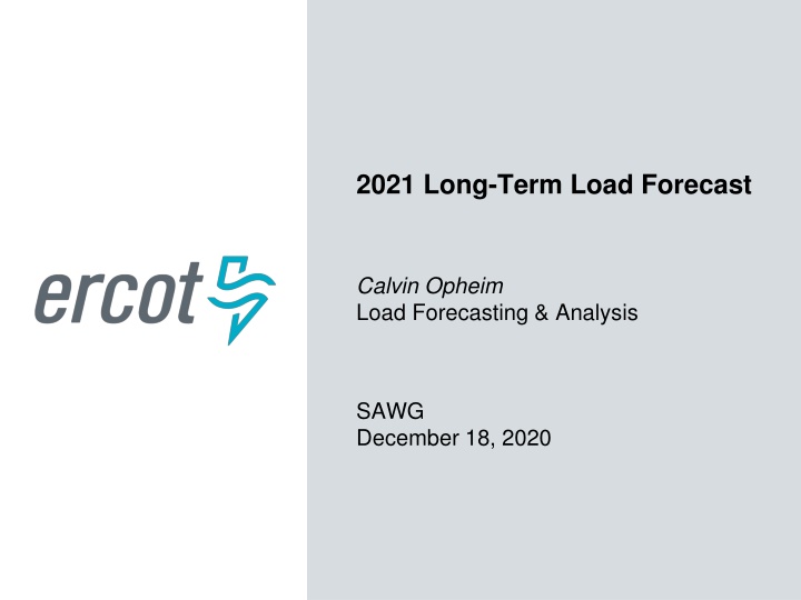2021 long term load forecast n.w