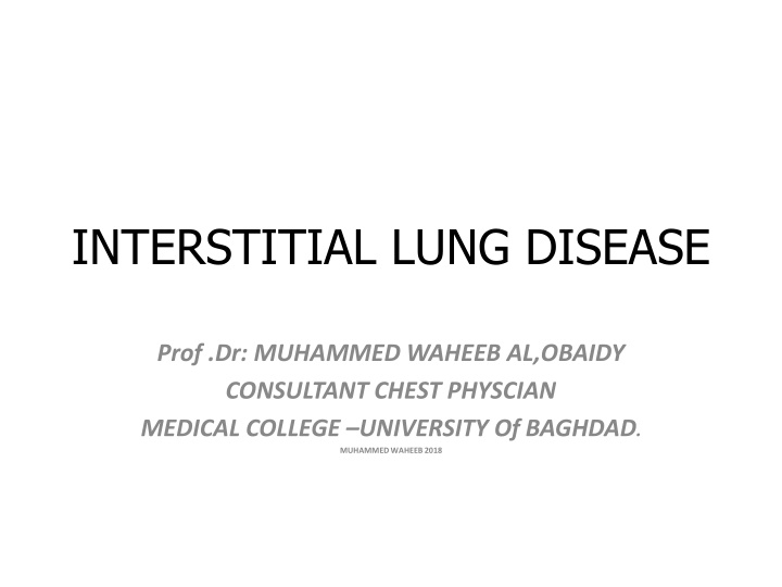 interstitial lung disease n.w