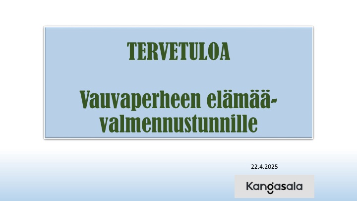 tervetuloa n.w