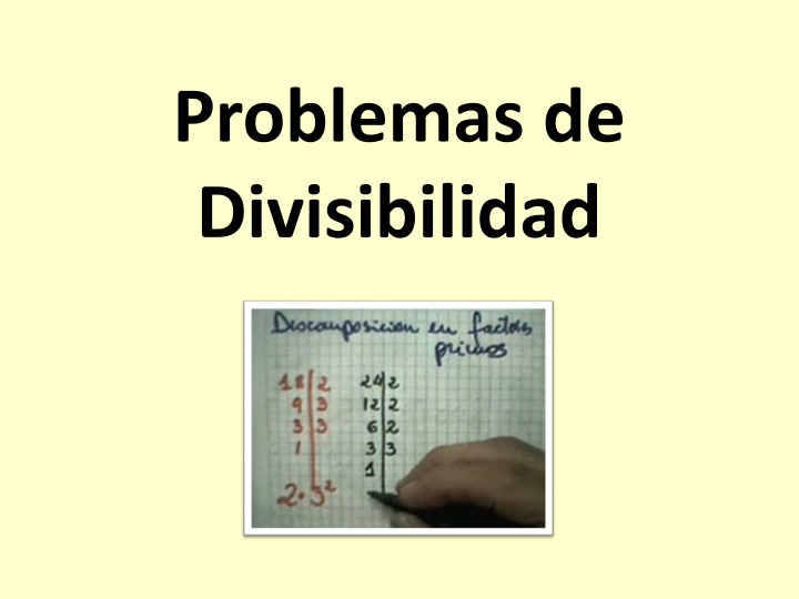 problemas de divisibilidad n.w