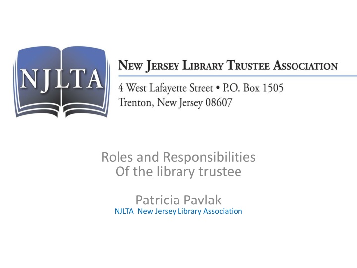 roles and responsibilities of the library trustee n.w