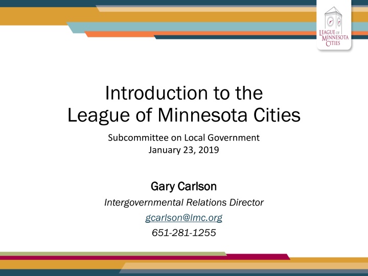 introduction to the league of minnesota cities n.w