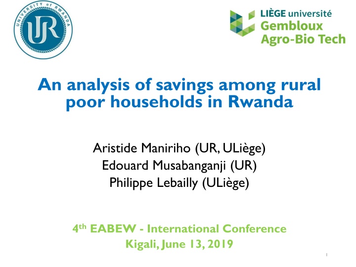 an analysis of savings among rural poor n.w