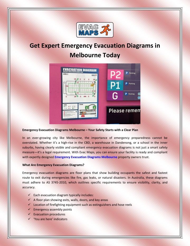 get expert emergency evacuation diagrams n.w