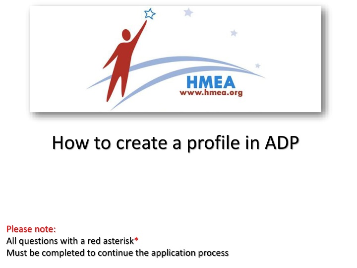 how to create a profile in adp n.w