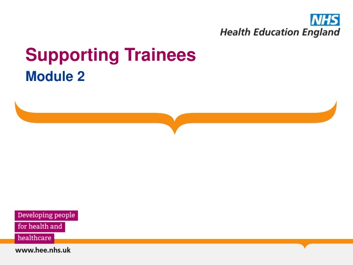 supporting trainees module 2 n.w