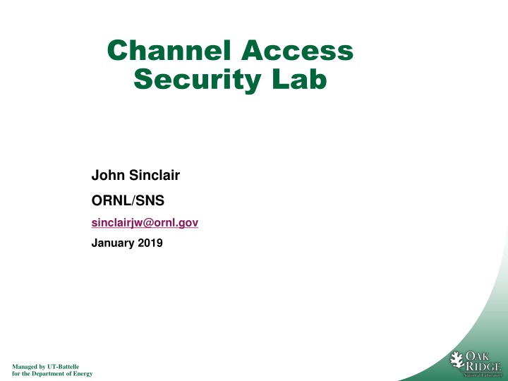 channel access security lab n.w