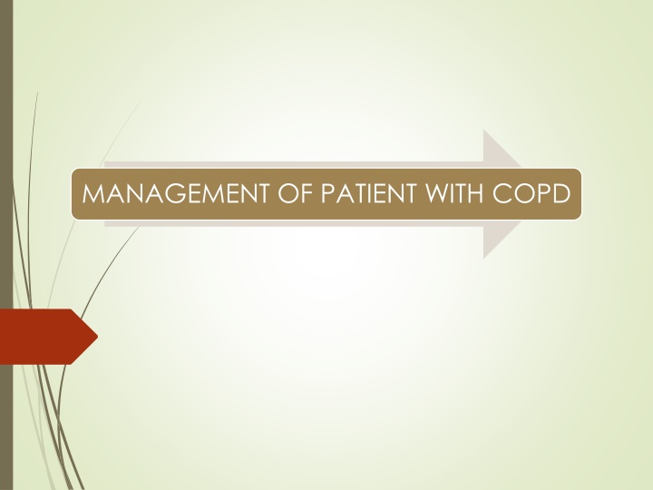Management of Patients with COPD