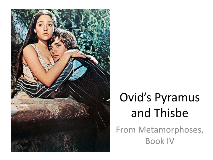 ovid s pyramus and thisbe n.w