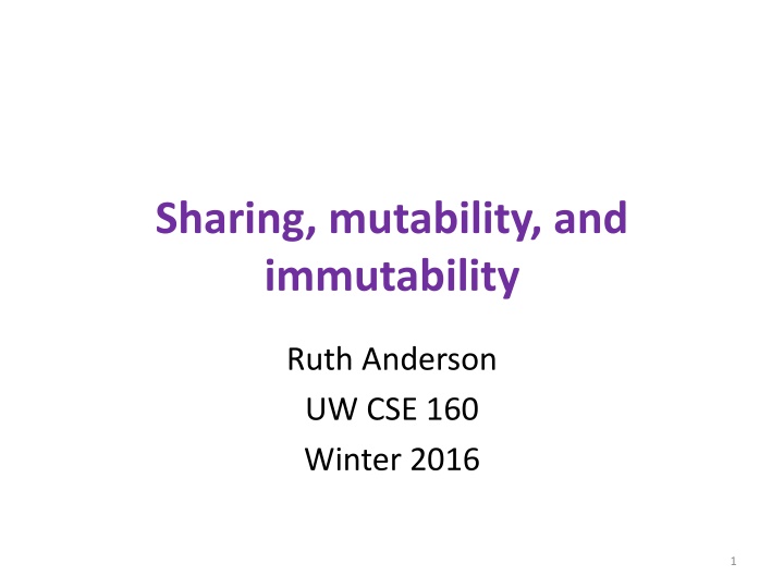 sharing mutability and immutability n.w
