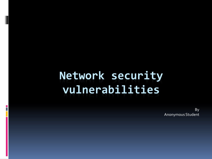 network security vulnerabilities n.w