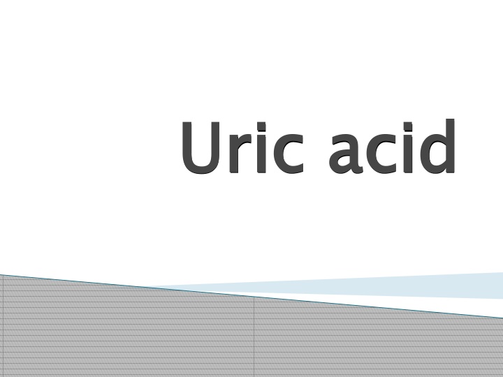 uric acid n.w