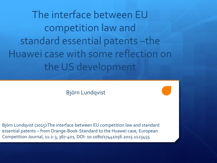 the interface between eu competition n.w