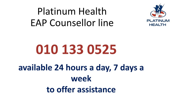 platinum health eap counsellor line n.w