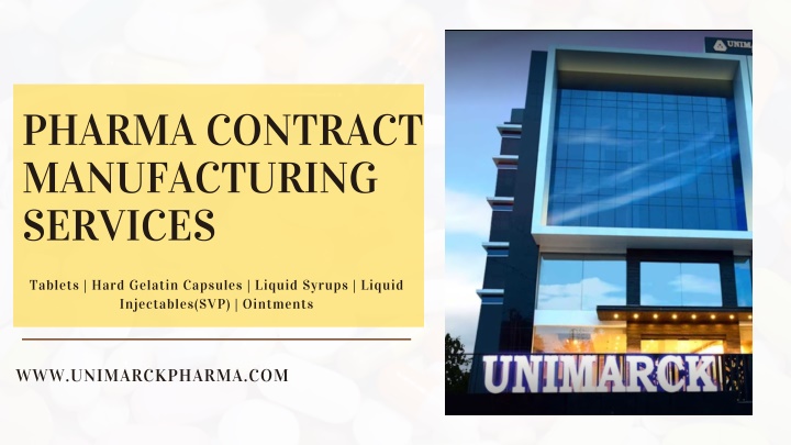pharma contract manufacturing services n.w
