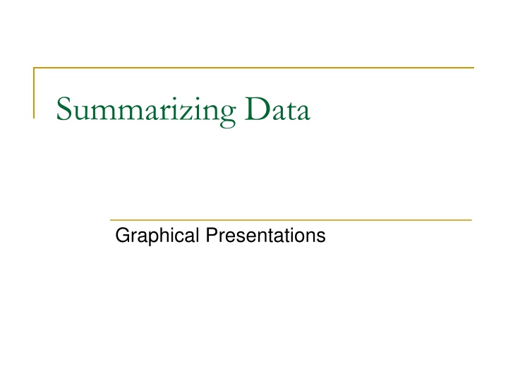 summarizing data n.w