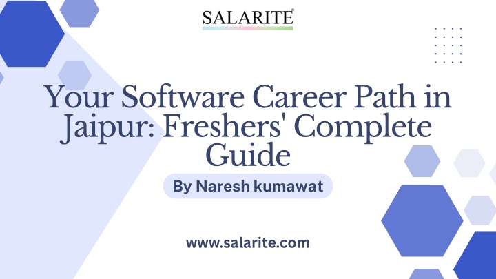 your software career path in jaipur freshers n.w