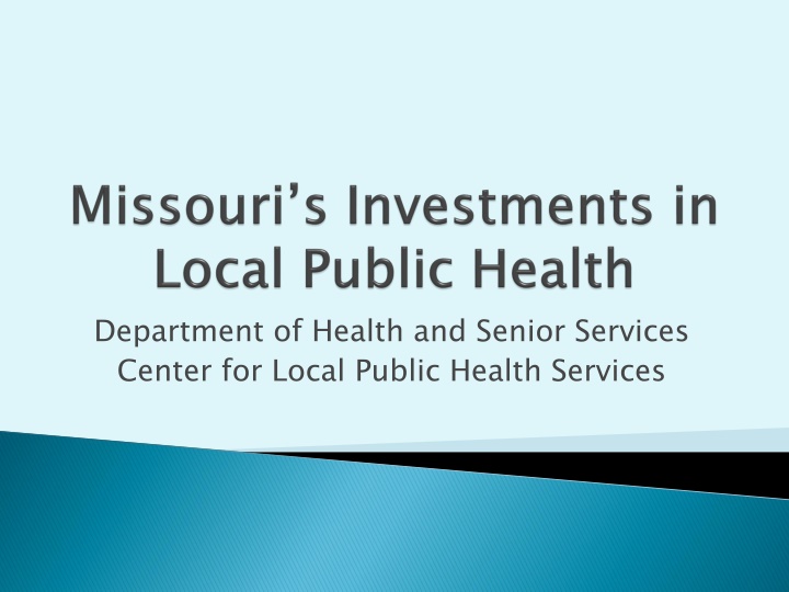department of health and senior services center n.w
