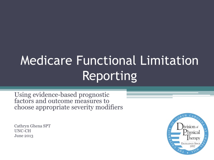 medicare functional limitation reporting n.w