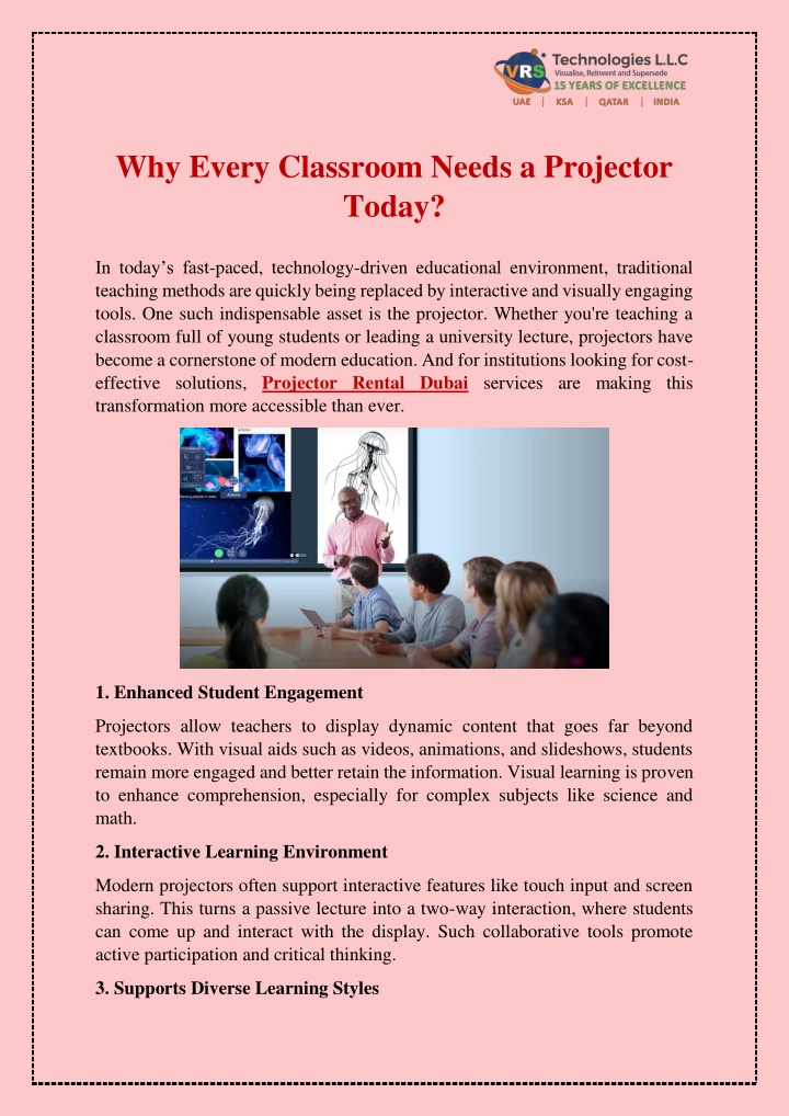why every classroom needs a projector today n.w