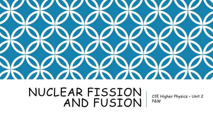 nuclear fission and fusion n.w