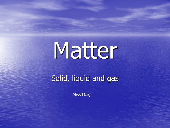 matter n.w