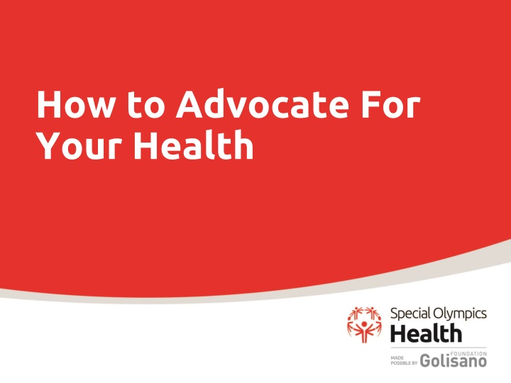 how to advocate for your health n.w