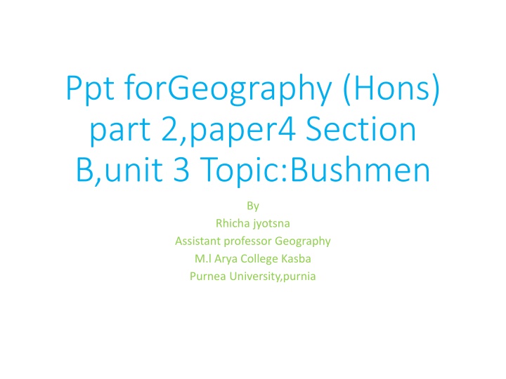ppt forgeography hons part 2 paper4 section n.w