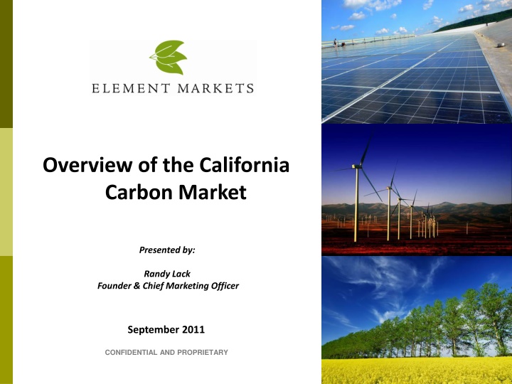 overview of the california carbon market n.w