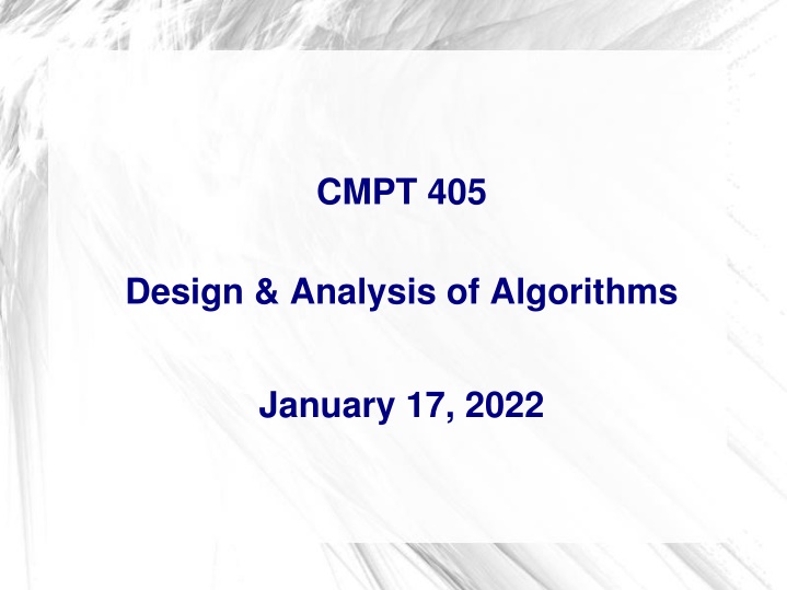 cmpt 405 n.w