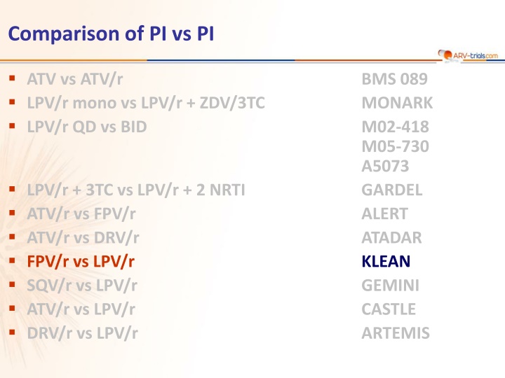 comparison of pi vs pi n.w