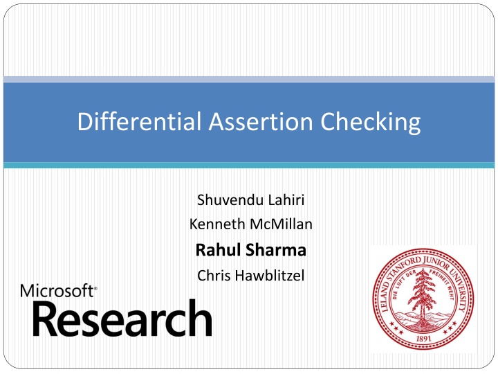 differential assertion checking n.w