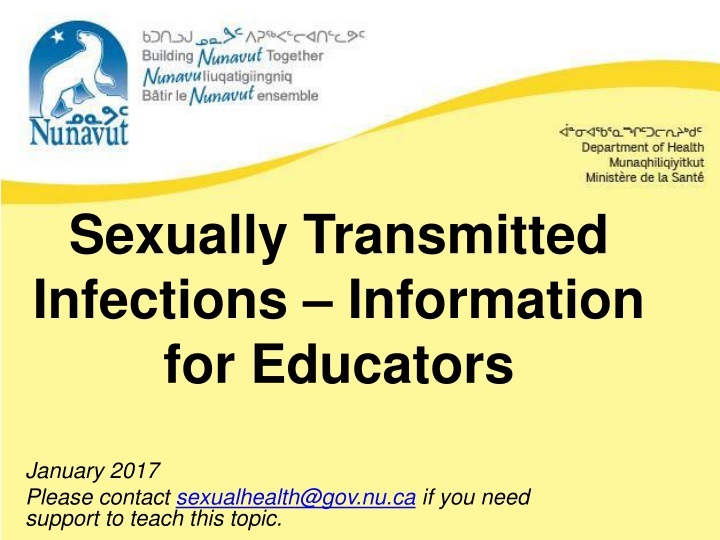 sexually transmitted infections information n.w