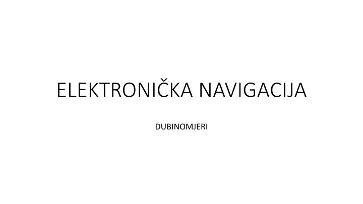 elektroni ka navigacija n.w