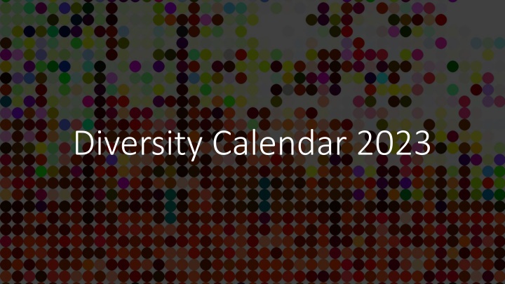 diversity calendar 2023 n.w