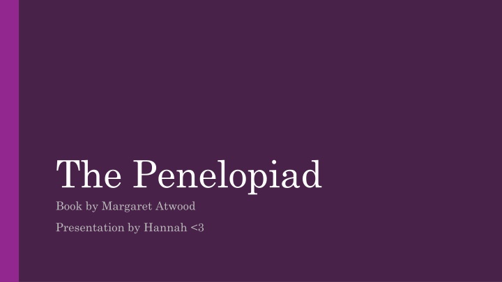 the penelopiad book by margaret atwood n.w
