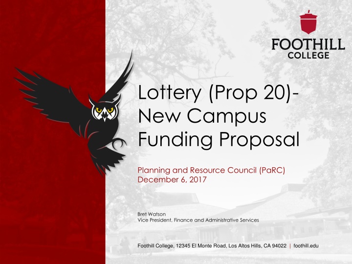 lottery prop 20 new campus funding proposal n.w