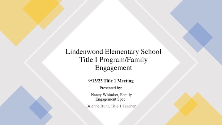 lindenwood elementary school title i program n.w