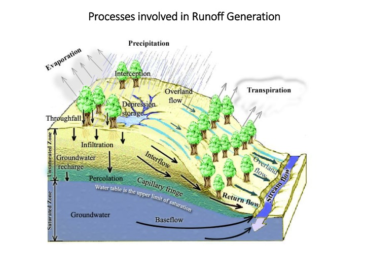 processes processes involved in runoff generation n.w
