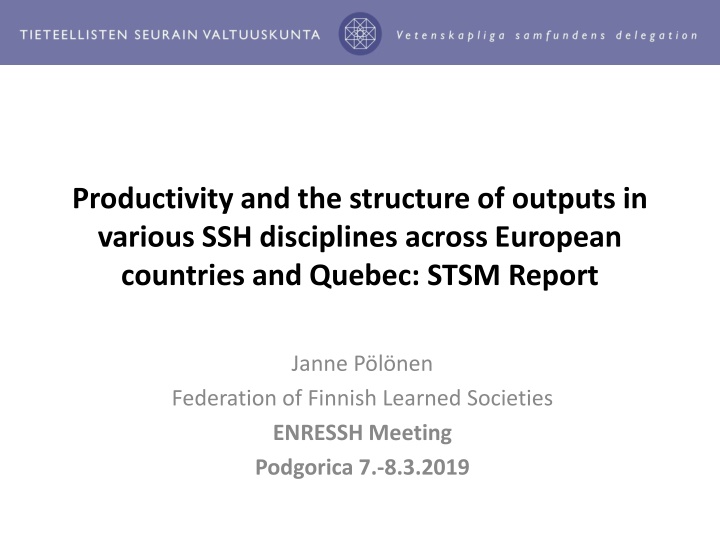 productivity and the structure of outputs n.w