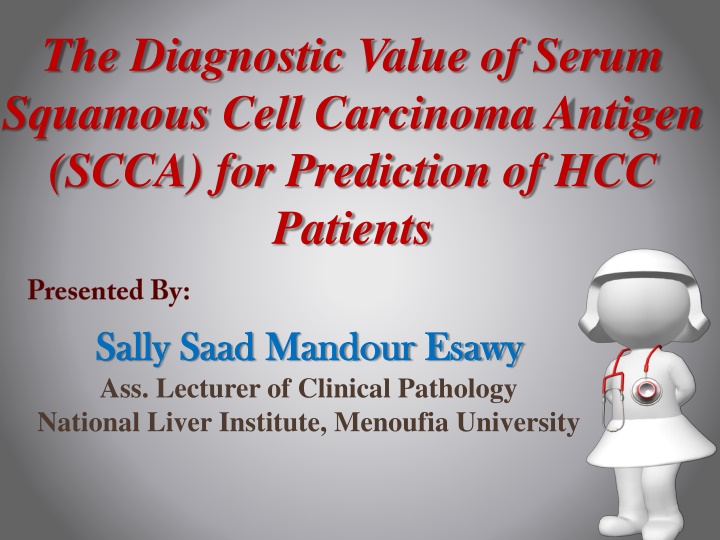 the diagnostic value of serum squamous cell n.w