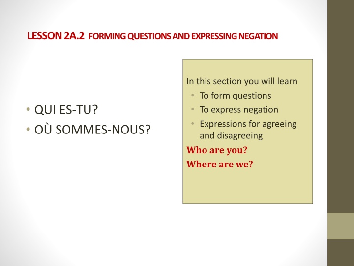 lesson 2a 2 forming questions and expressing n.w
