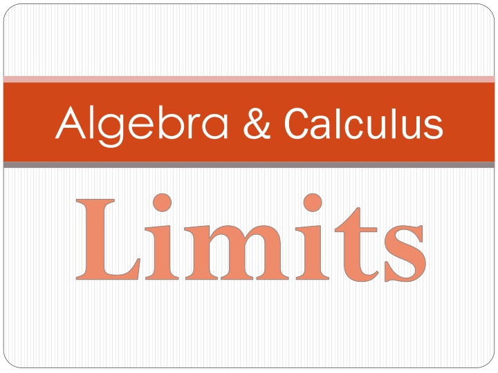 algebra calculus limits n.w