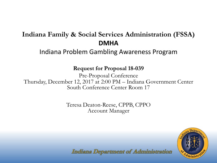 indiana family social services administration n.w