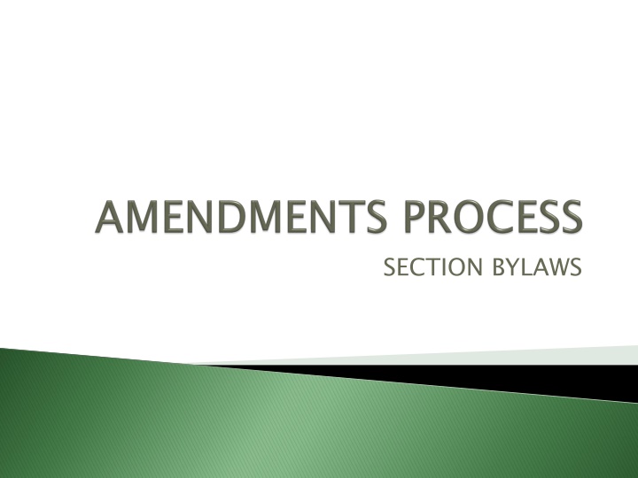 section bylaws n.w