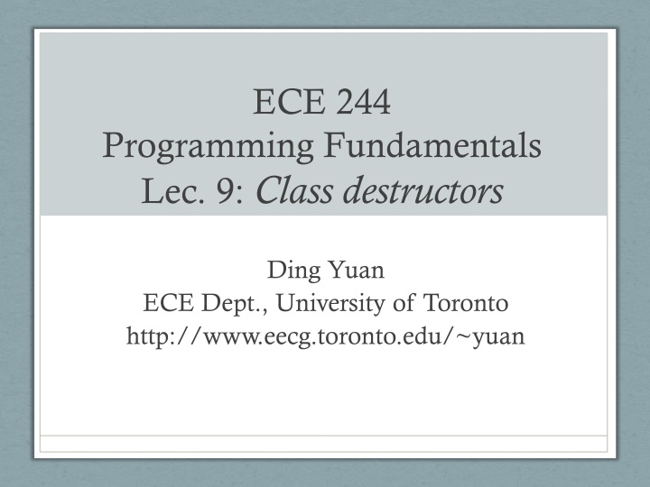 ece 244 n.w