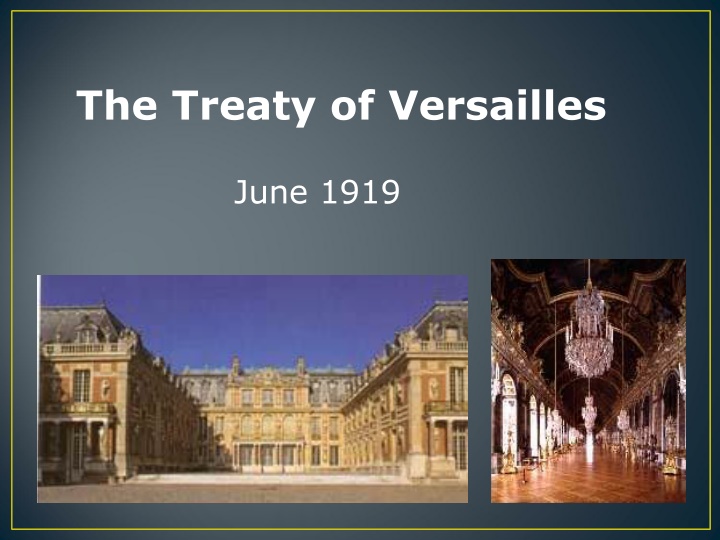 the treaty of versailles n.w